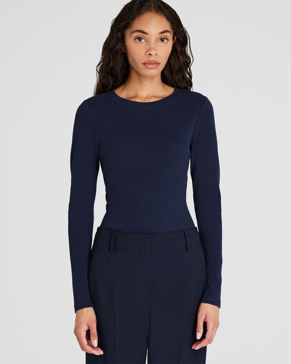 club monaco Bowee Long-Sleeve Tee Navy
