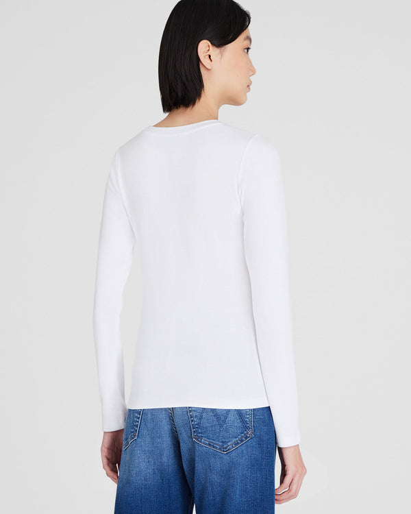 Club Monaco Bowee Long-Sleeve Tee White