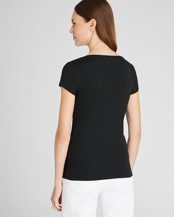 Club Monaco Bowee Scoop Neck Tee Black