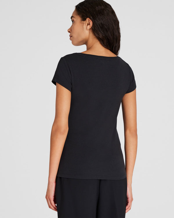 Club Monaco Bowee Scoop Neck Tee Black
