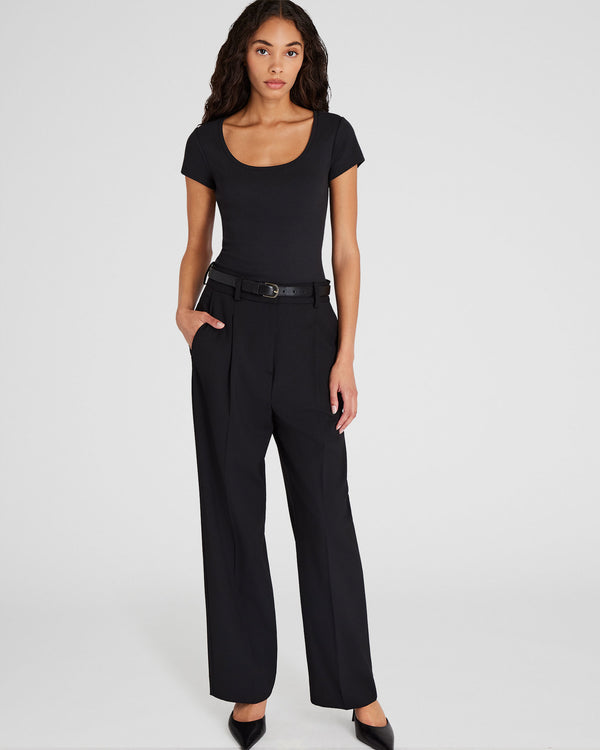 Club Monaco Bowee Scoop Neck Tee Black