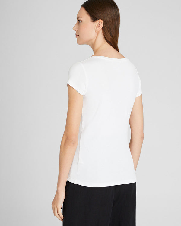 Club Monaco Bowee Scoop Neck Tee White