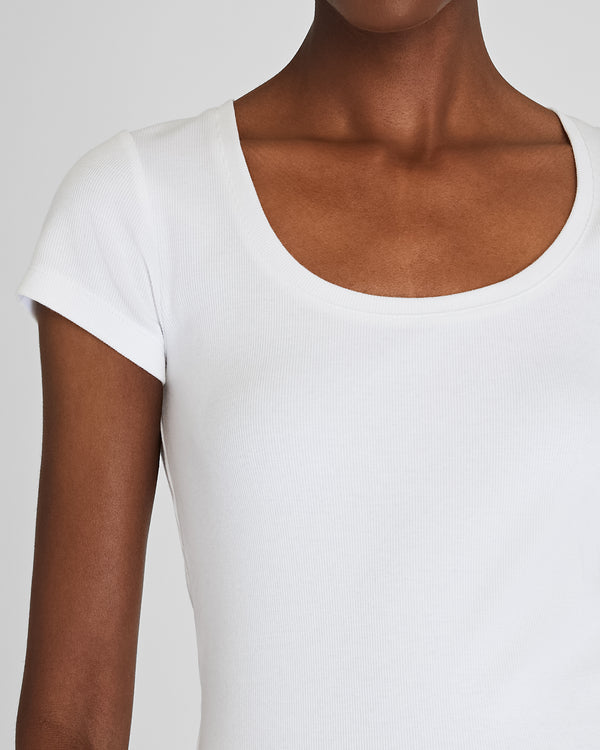 Club Monaco Bowee Scoop Neck Tee White