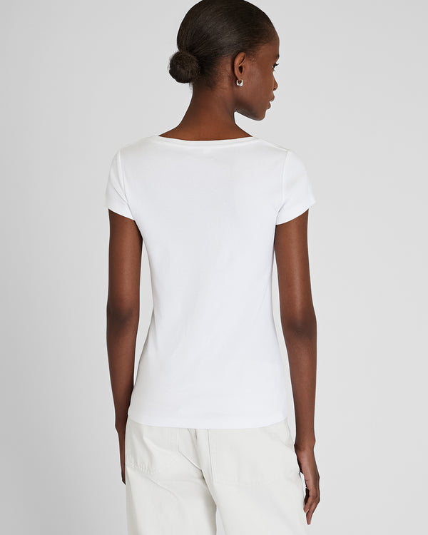 Club Monaco Bowee Scoop Neck Tee White