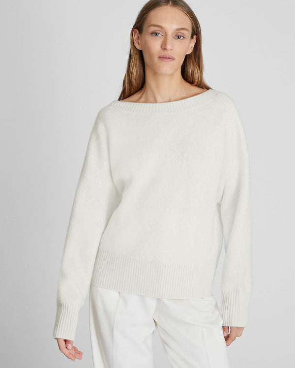 Club Monaco Brushed Cashmere V-Back Sweater Ivory