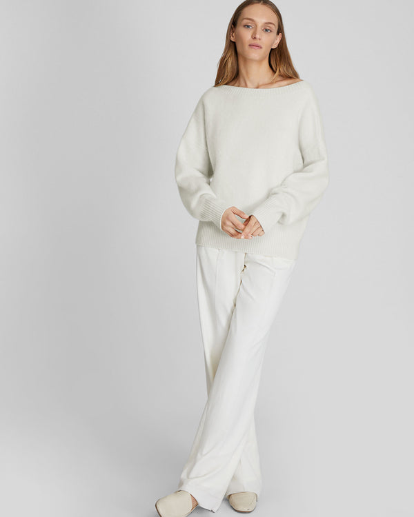 club monaco Brushed Cashmere V-Back Sweater Ivory