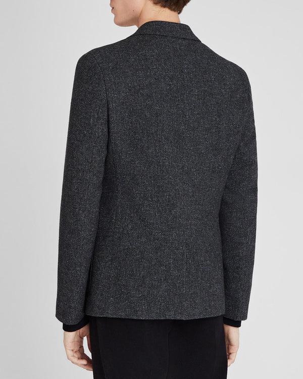 Club Monaco Capsule Winter Textured Jacket Navy