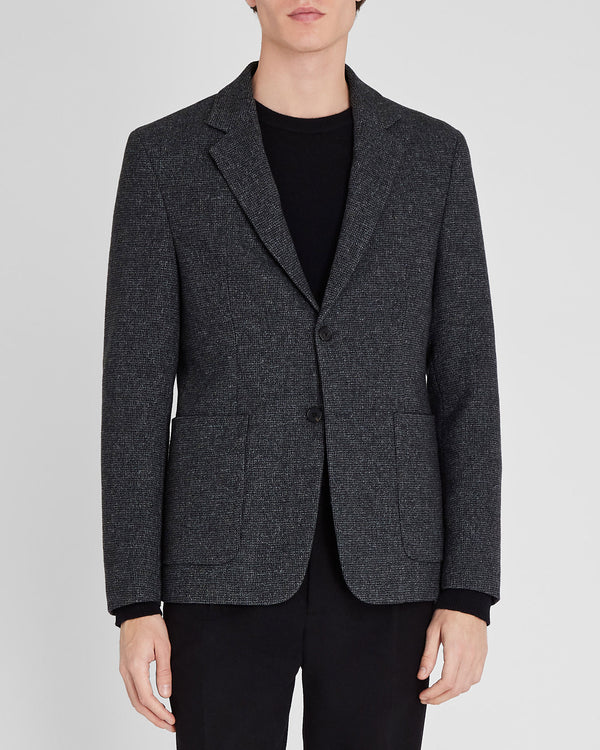 club monaco Capsule Winter Textured Jacket Navy