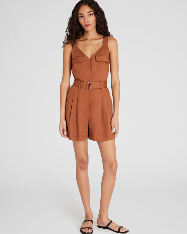 club monaco Cargo Romper Brown