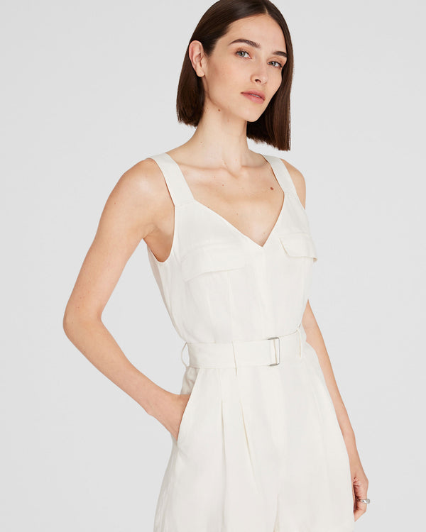 Club Monaco Cargo Romper Off White