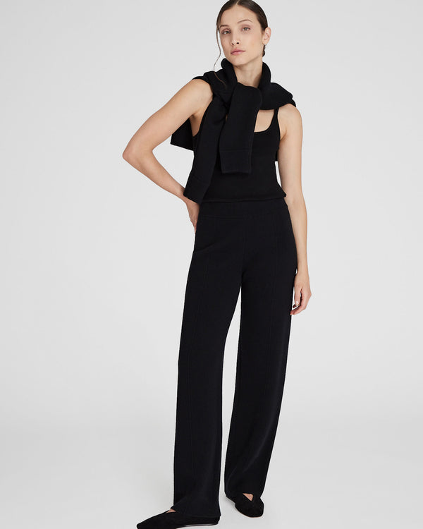 Club Monaco Cashmere Blend Double-Faced Pant Black