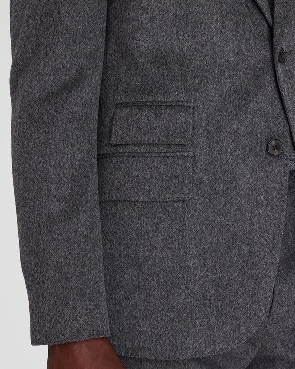 Club Monaco Cashmere Blend Suit Jacket Dark Grey