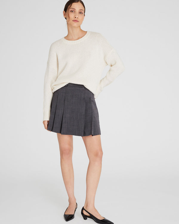 Club Monaco Cashmere Chainette Sweater Ivory