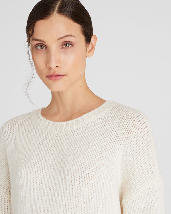 Club Monaco Cashmere Chainette Sweater Ivory
