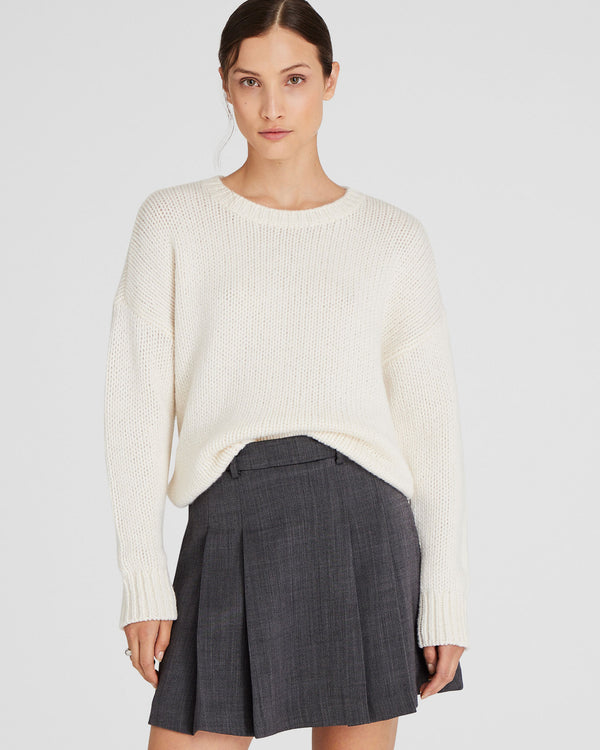 club monaco Cashmere Chainette Sweater Ivory