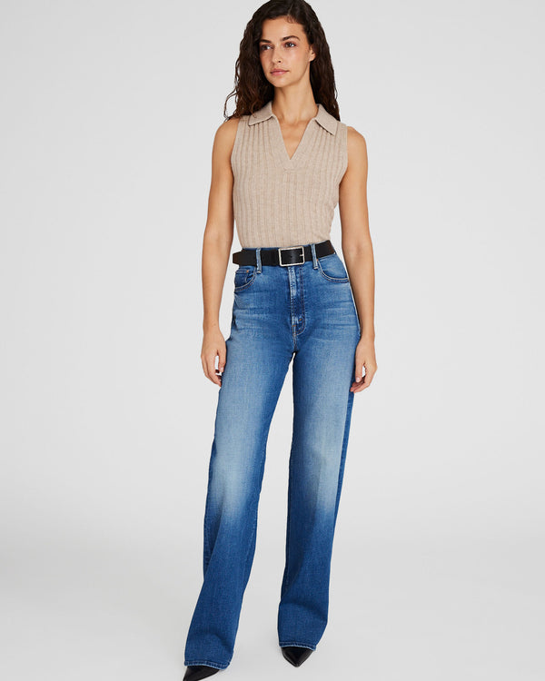 Club Monaco Cashmere Johnny Collar Tank Oatmeal