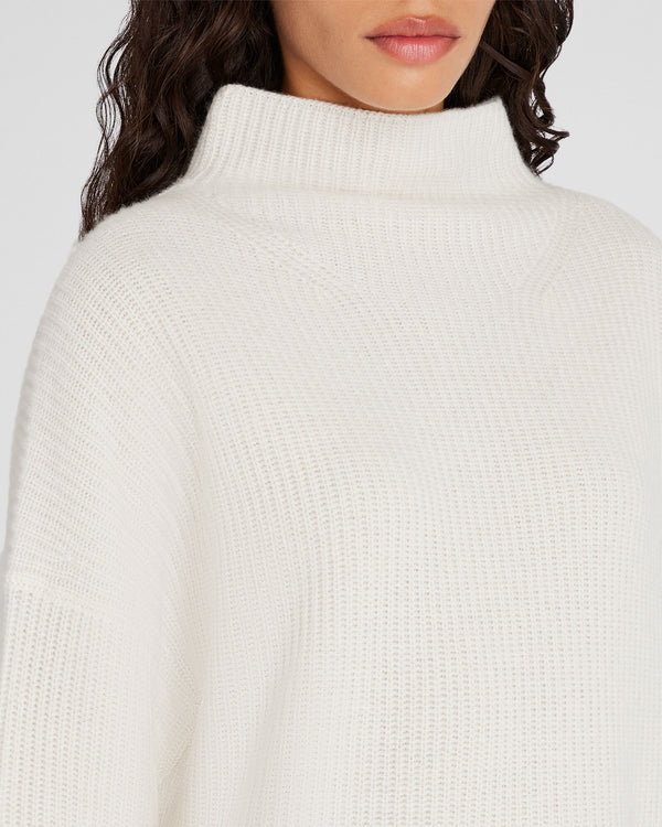 Club Monaco Cashmere Mockneck Sweater Ivory