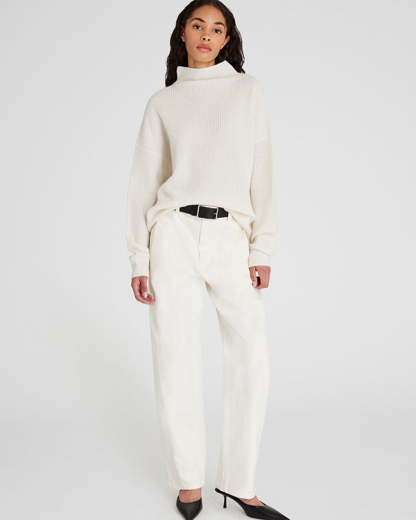 Club Monaco Cashmere Mockneck Sweater Ivory