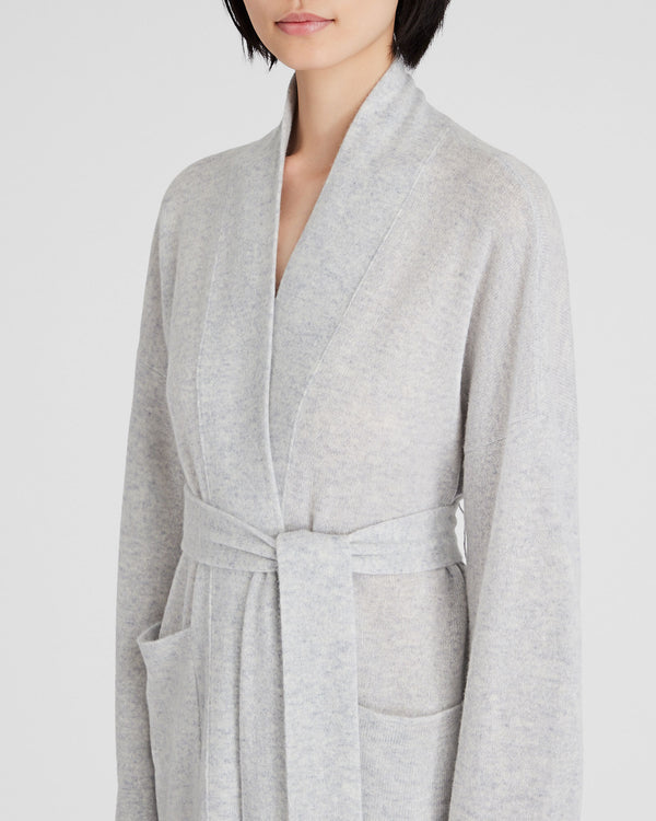 Club Monaco Cashmere Robe Light Heather Grey