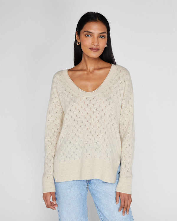 club monaco Cashmere Texture Pullover Oats