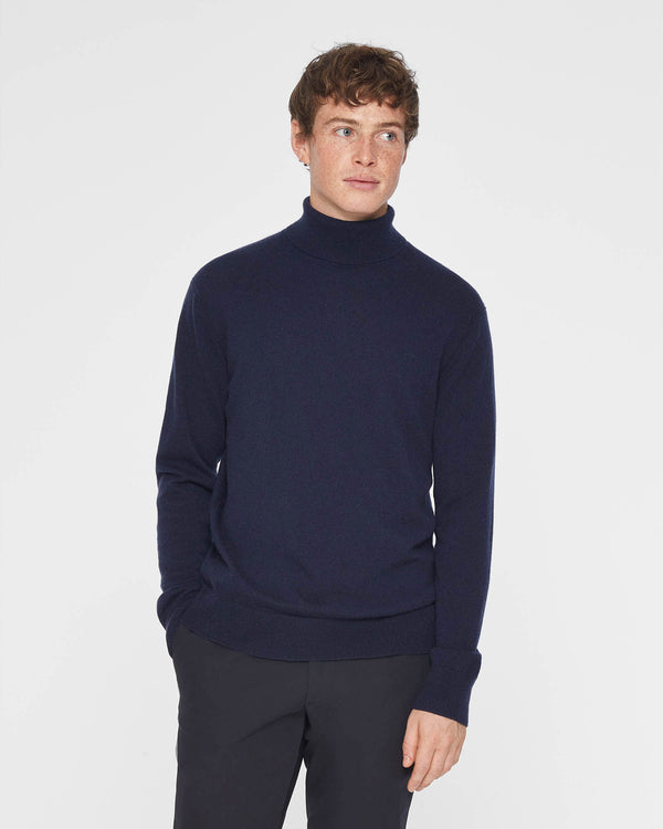 club monaco Cashmere Turtleneck Navy