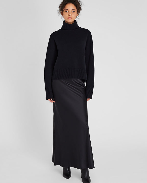 Club Monaco Cashmere Turtleneck Pullover Black