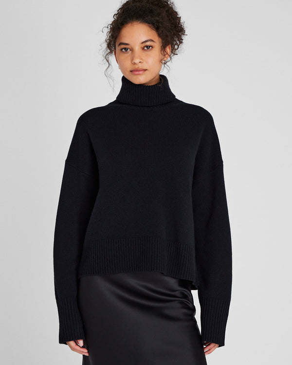 club monaco Cashmere Turtleneck Pullover Black