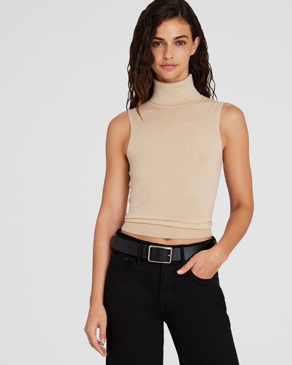 club monaco Cashmere Turtleneck Shell Camel