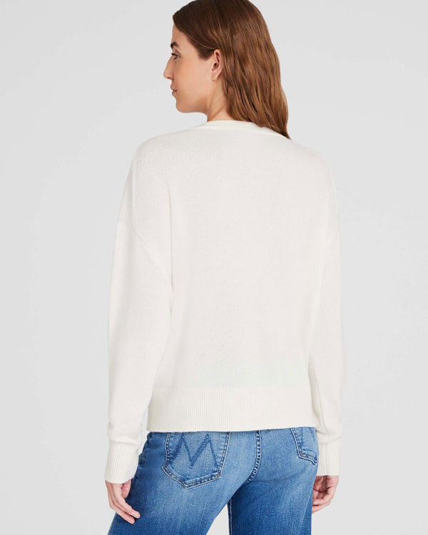 Club Monaco Cashmere V-Neck Sweater Ivory