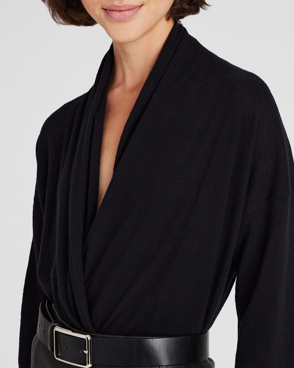 Club Monaco Cashmere Wrap Sweater Black