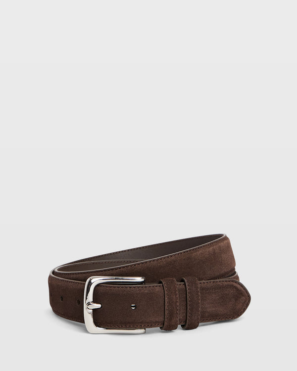 club monaco Casual Suede Belt Tan