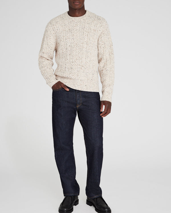 Club Monaco Chunky Cable Crewneck Cream Base