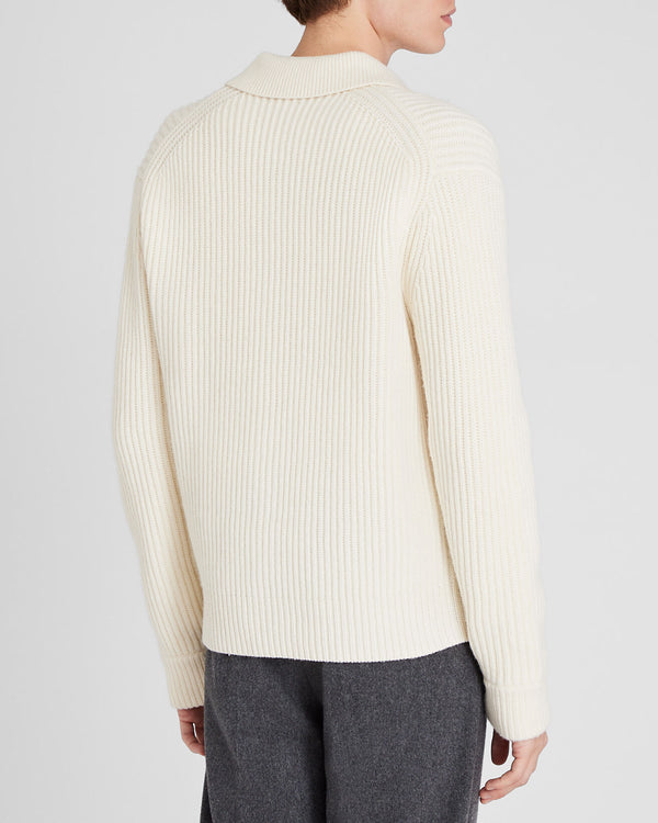 Club Monaco Chunky Collar Cardigan Off White