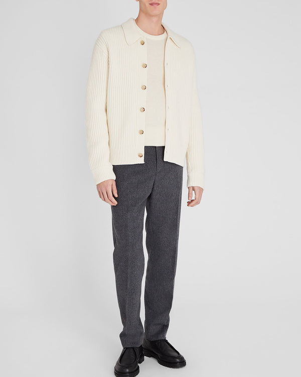 Club Monaco Chunky Collar Cardigan Off White