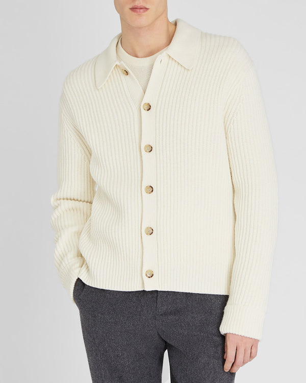 club monaco Chunky Collar Cardigan Off White