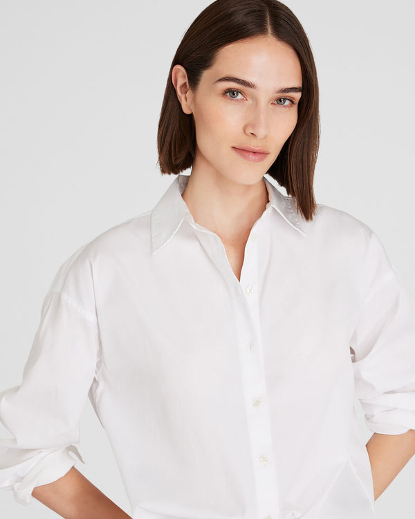 Club Monaco Classic Cotton Button-Down Shirt White