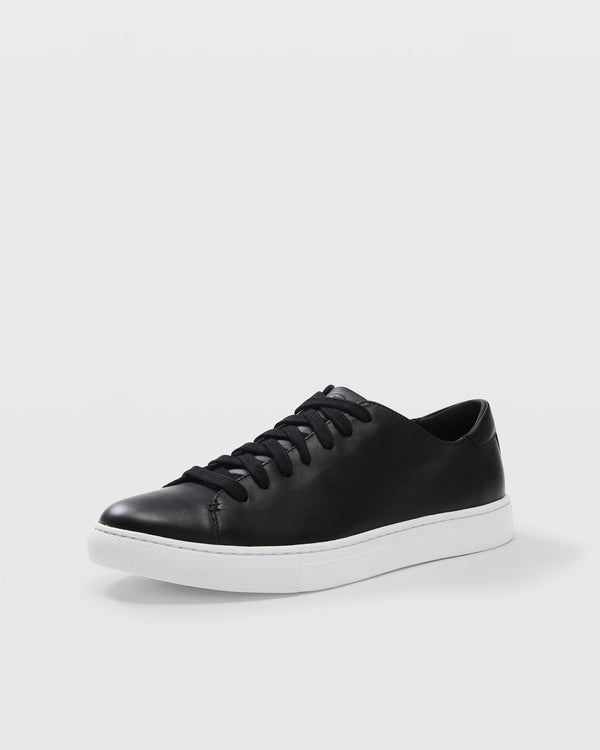 Club Monaco Club Monaco Leather Sneaker Black