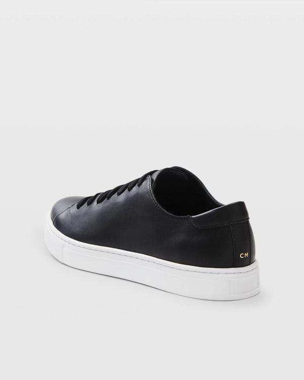 Club Monaco Club Monaco Leather Sneaker Black