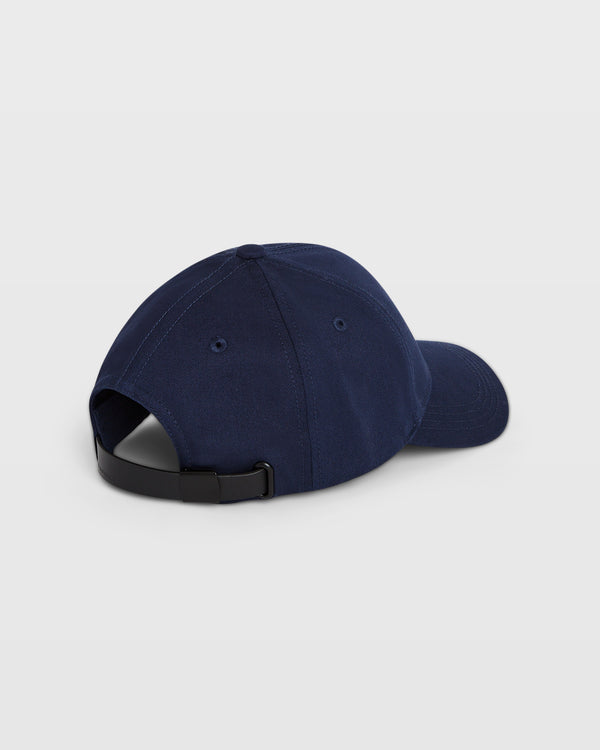 Club Monaco CM Leather Strap Baseball Cap Navy