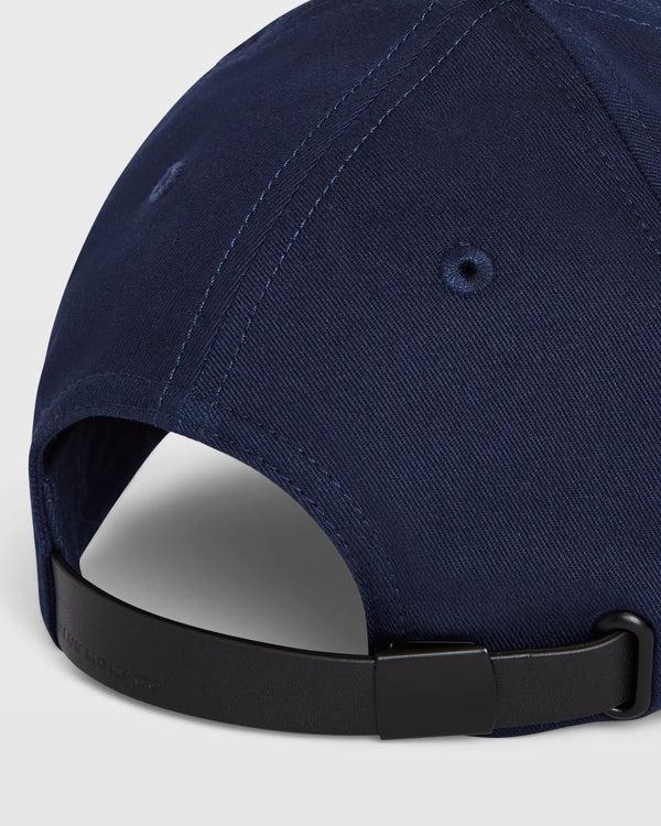Club Monaco CM Leather Strap Baseball Cap Navy