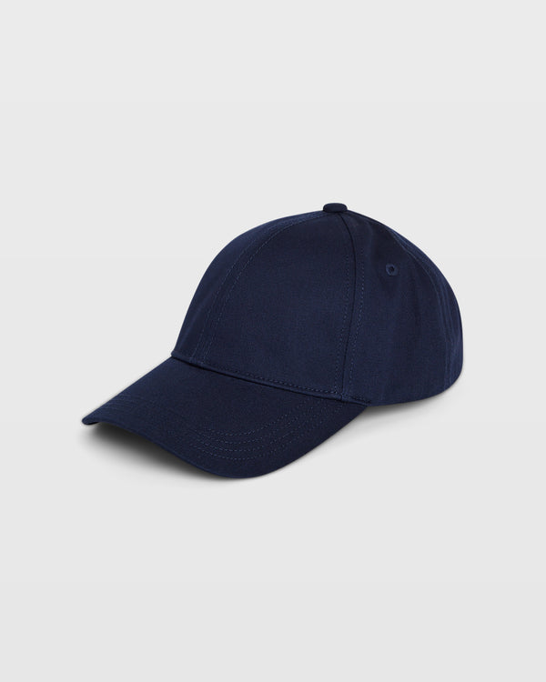 club monaco CM Leather Strap Baseball Cap Navy
