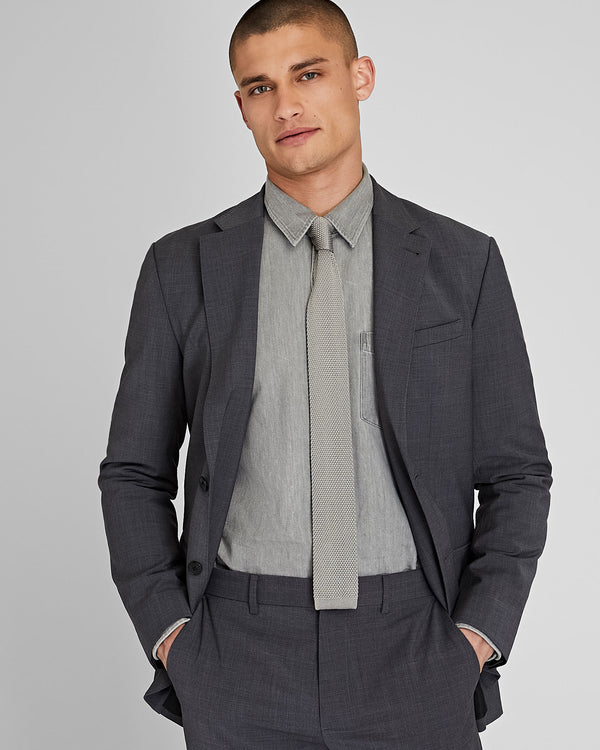 Club Monaco CM Solid Knit Tie Grey