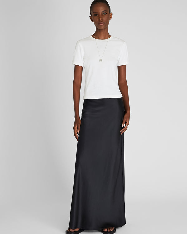Club Monaco Compact Micro Rib Tee White