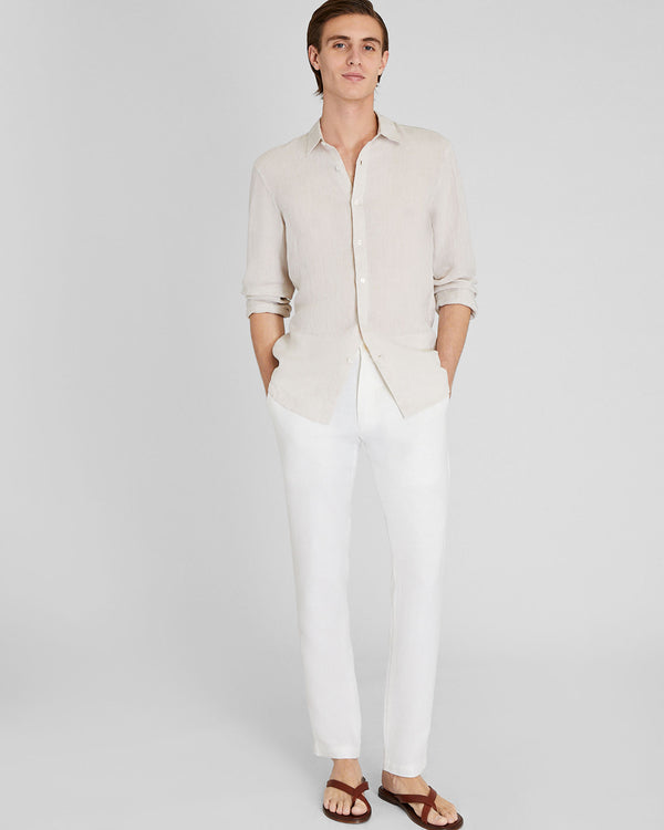 club monaco Connor Linen Pant Cream