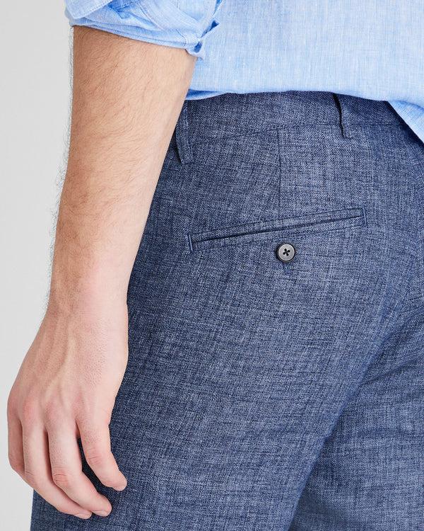 Club Monaco Connor Linen Pant Navy Base