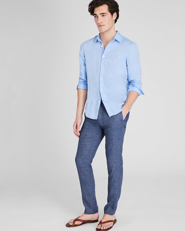 Club Monaco Connor Linen Pant Navy Base