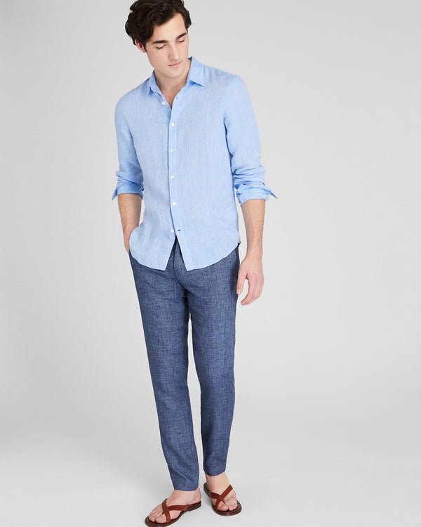 club monaco Connor Linen Pant Navy Base