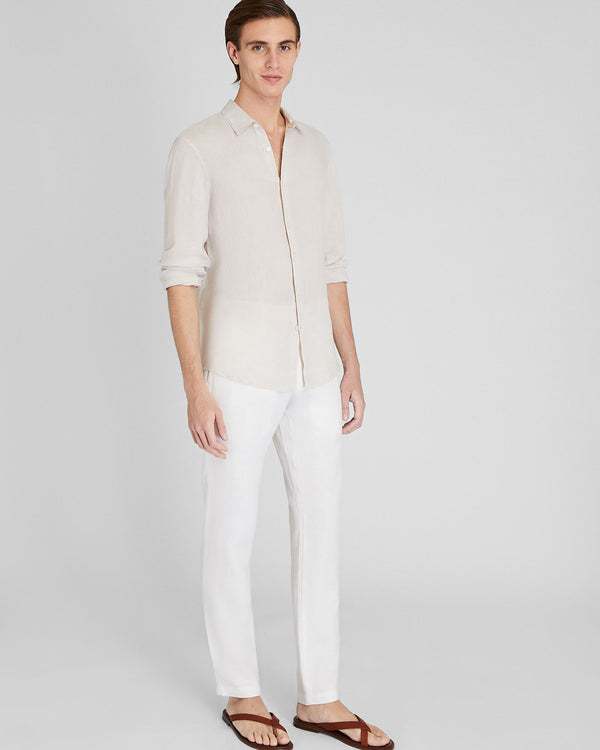 Club Monaco Connor Linen Pant White