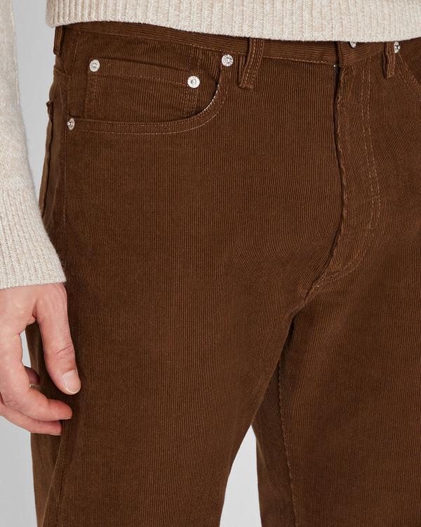 Club Monaco Corduroy 5-Pocket Straight Pant Tan