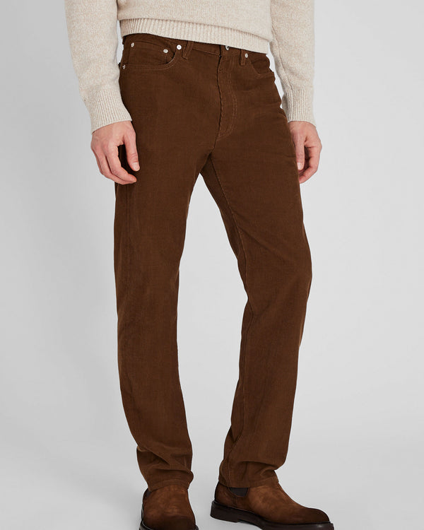 Club Monaco Corduroy 5-Pocket Straight Pant Tan
